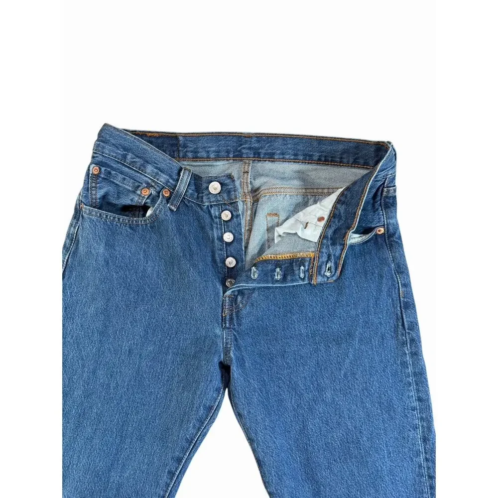 Levi’s 501 Original Fit Jeans Mens W31 L30 Button Fly Medium Wash Denim
